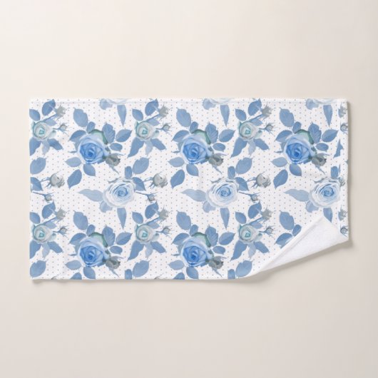 Blaue Rose Badhandtuch Set (Handtuch)
