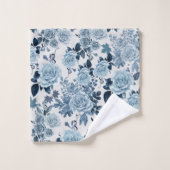 Blaue Rose Badhandtuch Set (Waschlappen)