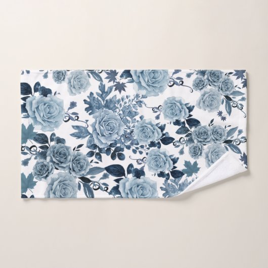 Blaue Rose Badhandtuch Set (Handtuch)