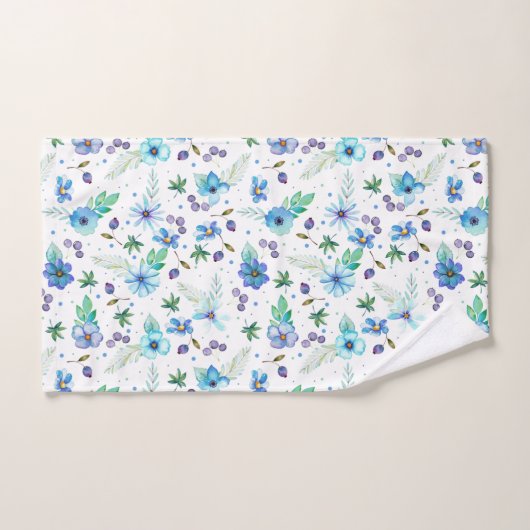 Blaue Rose Badhandtuch Set (Handtuch)