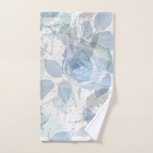 Blaue Rose Badhandtuch Set (Handtuch)