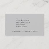 Blaue Rose Beruflich Visitenkarte (Rückseite)