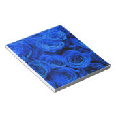 Blaue Rose, blaue Blumen Notizblock (angewinkelt)
