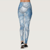 Blaue Rose Blubble Brew - Leggings (Rückseite)