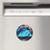 Blaue Rose Blume Abstrakt Personalisiert Magnet (In Situ (Geschirrspüler))