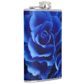 Blaue Rose Blume Pflanze Romantik Flachmann (Rechts)