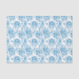 Blaue Rose Blume Seidenpapier