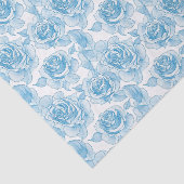 Blaue Rose Blume Seidenpapier (Ausschnitt)
