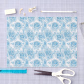 Blaue Rose Blume Seidenpapier (Handwerk)