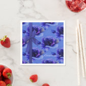 Blaue Rose Blumenmuster Napkins Serviette (Beispiel)