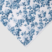 Blaue Rose Blumenrinde Blume Muster Seidenpapier (Ausschnitt)