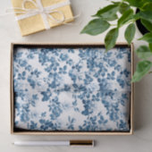 Blaue Rose Blumenrinde Blume Muster Seidenpapier (Geschenk)