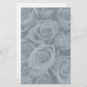 blaue Rose Briefpapier (Vorne/Hinten)