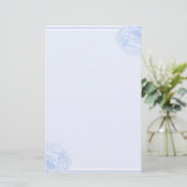 Blaue Rose Briefpapier (Stehend Vorderseite)