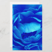 Blaue Rose Briefpapier (Vorne/Hinten)