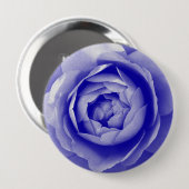Blaue Rose Button (Vorne & Hinten)