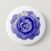 Blaue Rose Button (Vorderseite)