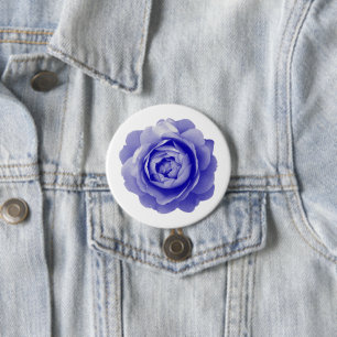 Blaue Rose Button