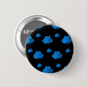 Blaue Rose Button (Vorne & Hinten)