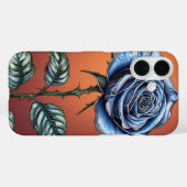 Blaue Rose Case-Mate iPhone Hülle (Rückseite (Horizontal))
