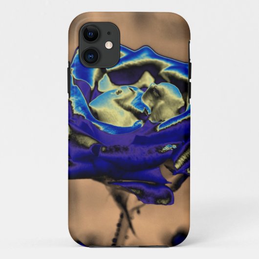 Blaue Rose Case-Mate iPhone Hülle (Rückseite)