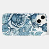 Blaue Rose Case-Mate iPhone Hülle (Rückseite (Horizontal))
