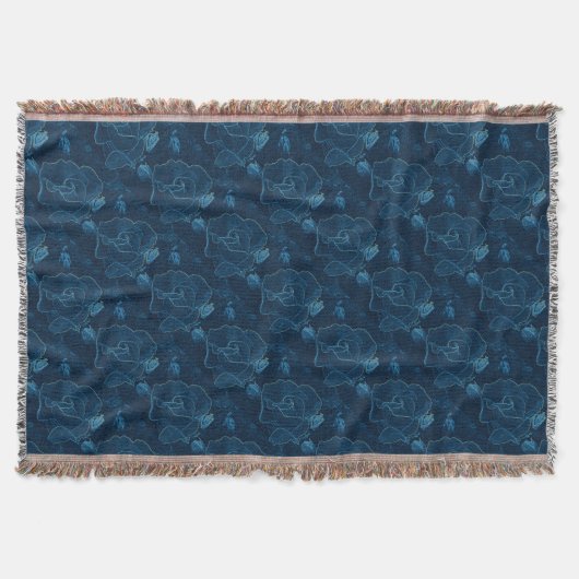 Blaue Rose Decke (Vorderseite)