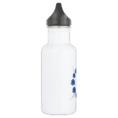 Blaue Rose Edelstahlflasche (Links)