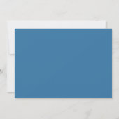 Blaue Rose Einladung Hochzeit (Rückseite)