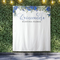 Blaue Rose Eukalyptus Elegantes Quinceanera Hinter