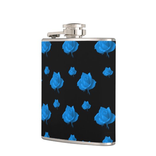 Blaue Rose Flachmann (Links)