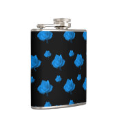 Blaue Rose Flachmann (Rechts)