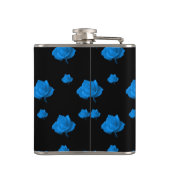 Blaue Rose Flachmann (Rückseite)