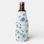 Blaue Rose Flaschenkühler (Flaschenvorderseite)