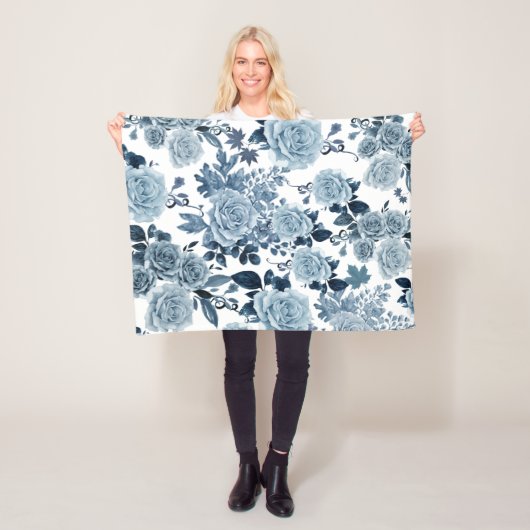 Blaue Rose Fleecedecke (Beispiel)