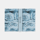 Blaue Rose Fleecedecke (Vorderseite (Horizontal))