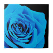 Blaue Rose Fliese (Vorderseite)