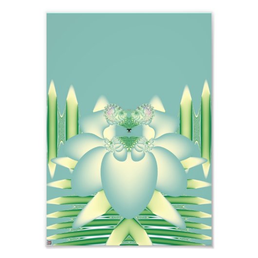 Blaue Rose Fotodruck (Vorne)