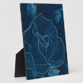 Blaue Rose Fotoplatte (Seite)