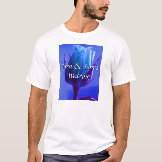 Blaue Rose Freude T-Shirt (Vorderseite)