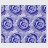 Blaue Rose Geschenkpapier (Flach)
