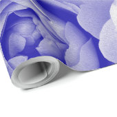Blaue Rose Geschenkpapier (Rolleneckpunkt)