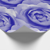 Blaue Rose Geschenkpapier (Ecke)