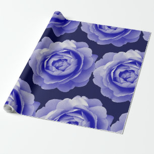 Blaue Rose Geschenkpapier
