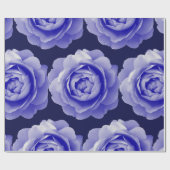 Blaue Rose Geschenkpapier (Flach)