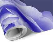 Blaue Rose Geschenkpapier (Rolleneckpunkt)
