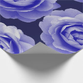 Blaue Rose Geschenkpapier (Ecke)