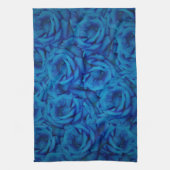 Blaue Rose Geschirrtuch (Vertikal)