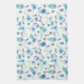 Blaue Rose Geschirrtuch (Vertikal)