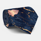 Blaue Rose Goldfolie Krawatte (Gerollt)